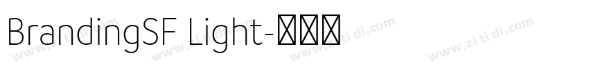 BrandingSF Light字体转换